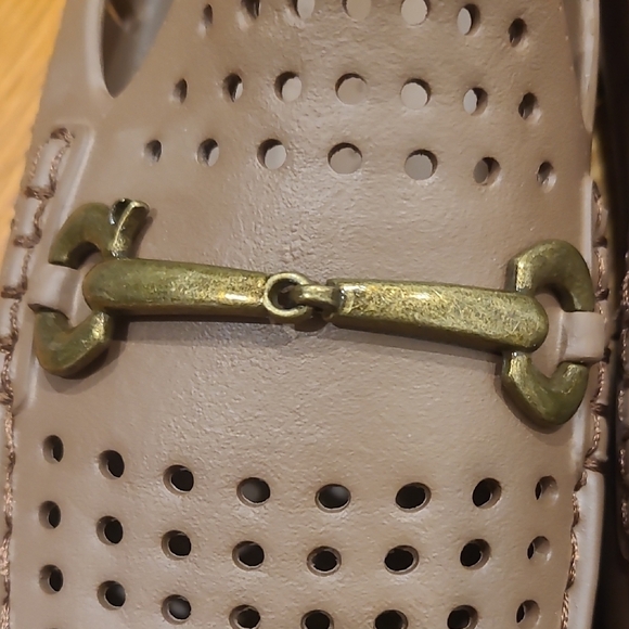 Floafers-Men's Water Shoes - Brown With Gold Accent. - Picture 3 of 9